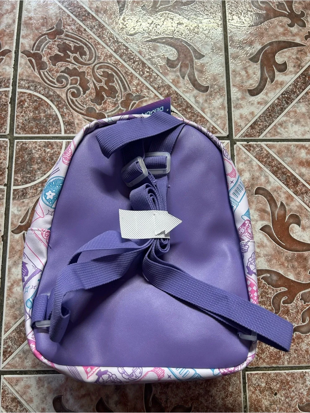 Netflix Purple Kids Backpack with Pink & Teal Accents
